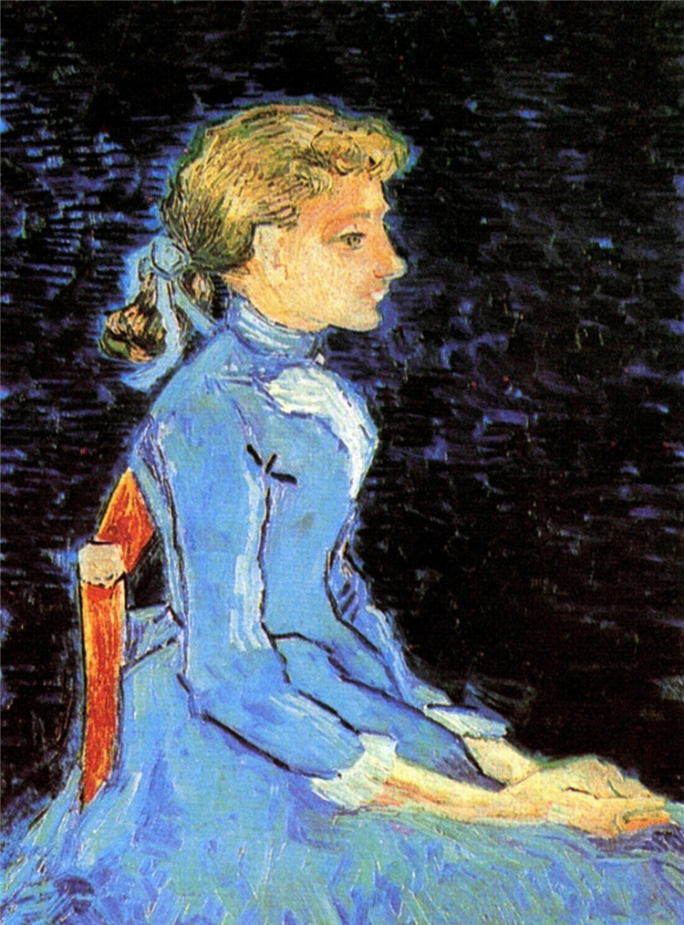 Portrait Of Adeline Ravoux 1890 2 Van Gogh Oil Painting